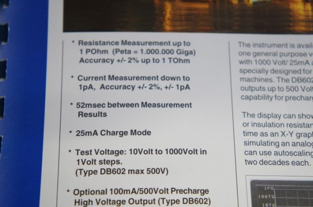 Danbridge DB 601 Megohmmeter