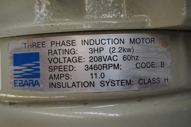 Ebara 80 x 25 Booster-Vacuümpomp Combinatie