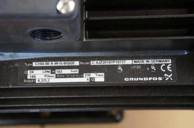 Grundfos CHI4-50 A-W-G-BQQE RVS Multistage waterpomp