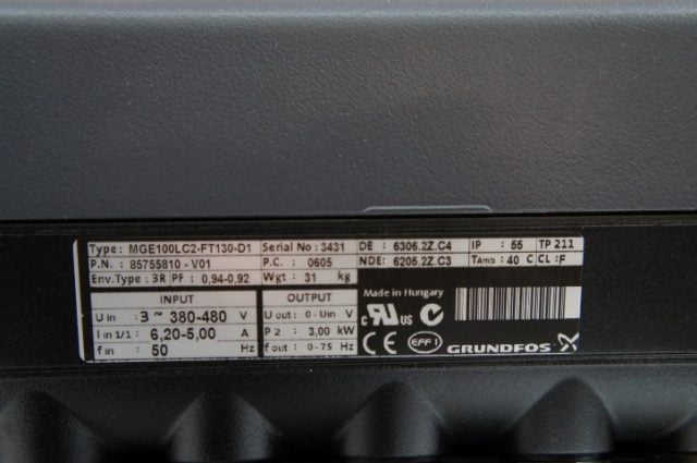 Grundfos MTR 5-10/10 Centrifugaal Waterpomp