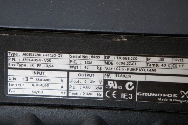 Grundfos MTRE15 Centrifugaal Waterpomp