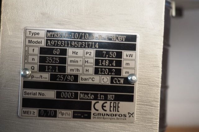 Grundfos MTRE10-10 Centrifugaal waterpomp in doos