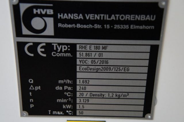 HVB Hansa Blower / Ventilator