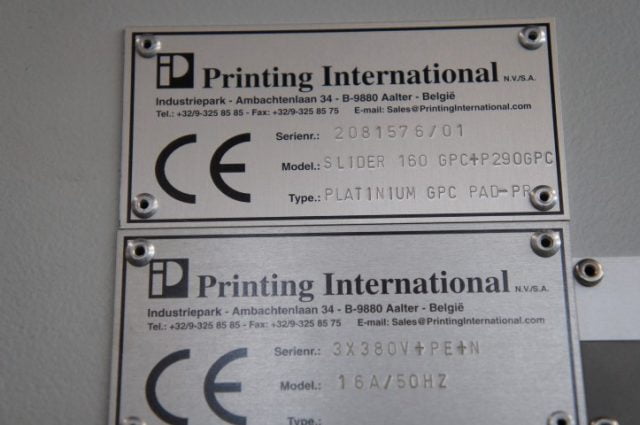 IP Semi Automatische Tampondrukinstallatie / Tamponprinter
