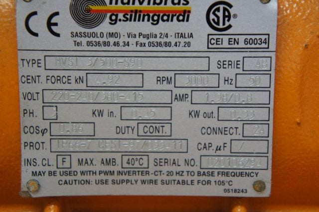 Italvibras MVSI Electrische Trilmotor