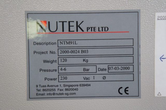 Nutek NTM91L Kantel-transportband voor PCB
