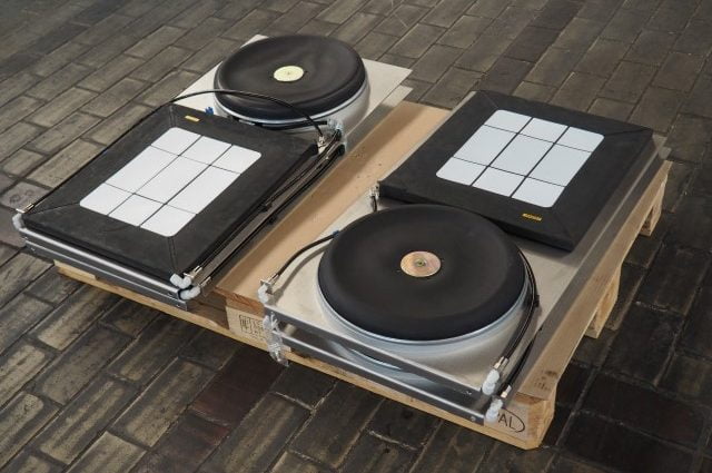 Set Pneumatic Air Skates for moving equipment