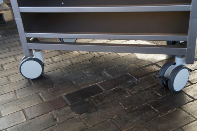 RVS Cleanroom Bakkenrek-Materiaalrek-Gereedschapswagen